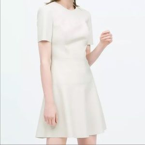 Zara Womens Faux Leather Dress